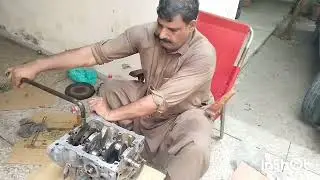 Crankshaft Main baring begun baring gap checking 