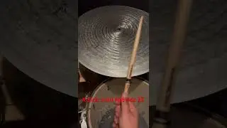 Kmicic Swirl flat ride 25&rsquo; #drumming #ridecymbal #flatride #jazzdrumming #drummerworld