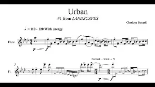 Charlotte Botterill - Urban (for solo flute)