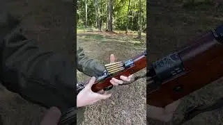 Chilean Model 1935 Mauser stripper clip loading #gun #chilean #mauser #shorts