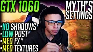 Fortnite TSM Myth's Settings, GTX 1060 - Epic but No Shadows, Med Text, Med FX, Low Post - FPS BOOST