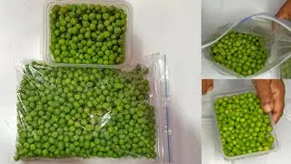 How to preserve Green Peas for months | Easy Green Peas Preservation Method | Amrita's Treats