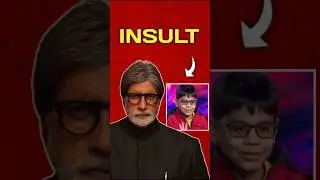 Amitabhbacchan ki insult kbc me 😯❓#shorts #shortvideo