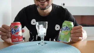 ASMR Drinking Sounds &ndash; Fanta Apple + Fanta Green Apple