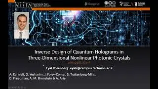 Inverse Design of Quantum Holograms in Three Dimensional Nonlinear Photonic Crystal