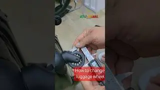 How to change broken luggage wheel