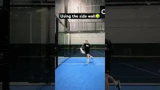 Using the side wall🎾 #padel #shorts #padeltraining