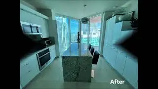 Modern Kitchen Remodel Done in White Gloss Doors