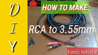 DIY/how to make RCA to 3.55mm/audio connector