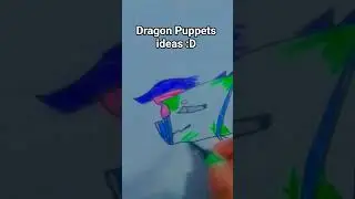 dragon puppet ideas #drawing #art  #dragonpuppet // dragon puppet art💙💜