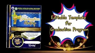 Editable Template for Graduation Ceremony Program || Sir JayTV