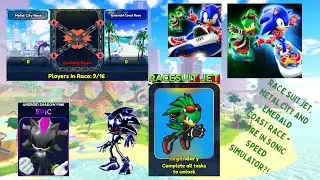NEW SONIC SPEED SIM UPDATE, RACE SUIT JET, 2 NEW RACE MAPS AND MORE!!!