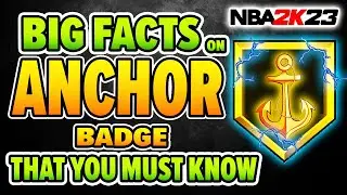 ANCHOR badge BIG FACTS that you must KNOW