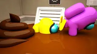 AMONG US POOP! / 006 / IMPOSTOR POOPED EVERYWHERE! / THE FUNNIEST ANIMATIONS! / #game #memes #funny