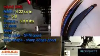 Emuge Dynamic 1.5 xD Power Cutting Test