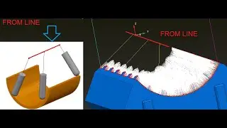 #29 1 how to FROM LINE TOOL AXIS Multi axis in power mill