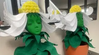 Tutorial - Alice In Wonderland White Potted Flower