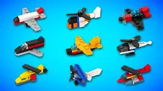 All Lego Mini Planes and Helicopters from City Advent Calendars (Speed Build)