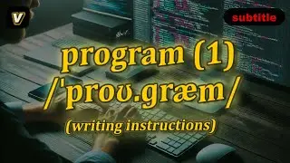 [v] Program meaning (writing instructions) with 5 examples