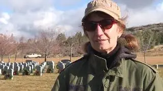 Wreaths Across America decorate graves at the Idaho State Veterans Cemetery