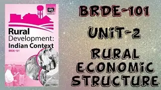 BRDE-101/ Rural economic structure/unit 2