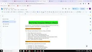 How To Use Computer Without A Mouse - Complete Guide