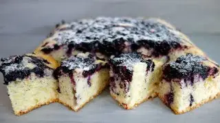 Pyszne ciasto z jagodami