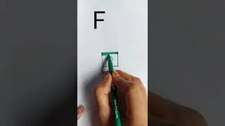 Alphabet drawing | Learn how to draw from letter F #shots #drawing #art