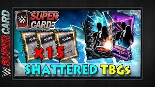 (15) SHATTERED TBGS | Platinum Pack Opening | Shattered/Neon Pull Rates | WWE SuperCard