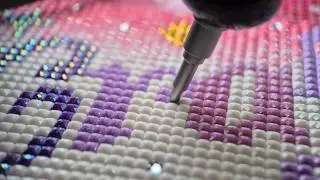 ASMR Diamond Painting &bull; Pink and Purple Special Drills ✨