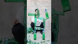 Bottle Stacking 🤯 Can You Do This Amazing Trick #shorts #shortsviral #coolshorts #bottlecraft