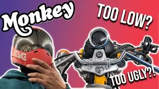 Установка руля Clubman на Honda Monkey | Модификация Honda Monkey Cafe Racer 2023 года