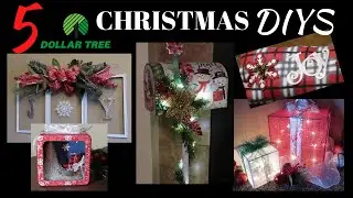 My 5 Favorite Dollar Tree Christmas DIYs | Easy Budget Friendly Christmas Decor