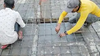 Sariya chhat mein is tarah Bandha jata haiसरिया me crank bar Diya jata haiइस तरह से