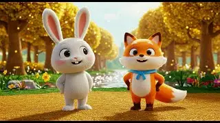 Magical Bunny Adventure for Kids | Fun Cartoon Story with Fox & Forest Challenges