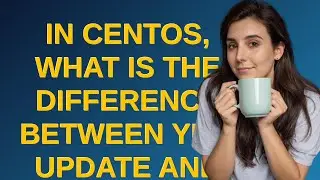 Unix: In CentOS, what is the difference between yum update and yum upgrade?