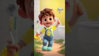 Brush Brush Your Teeth 😁 | Healthy Habits for Kids| Boo Boo series #kidsshorts #shortsfeed #shorts