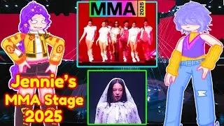 K Pop Demon Hunters React to Jennie&rsquo;s Most Elegant MMA Stage 2025 || Part 2‼️ 2X