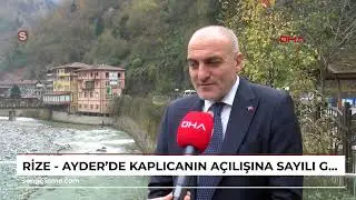 Rize - Ayder&rsquo;de kaplıcanın a&ccedil;ılışına sayılı g&uuml;nler kaldı