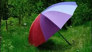 Rain falling on umbrella sound for deep sleep - relax and fall asleep fast #deepsleep #relax