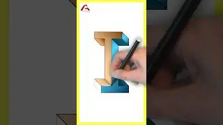 👉 C&oacute;mo DIBUJAR una Letra 3D IMPOSIBLE | Letra I ✅