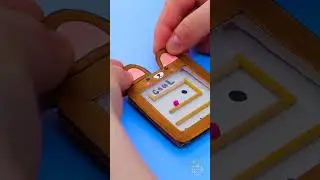 Tiny Puzzle Challenge on a Paper Watch! 🧠⌚