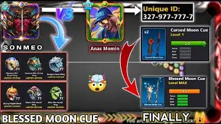8Ball Pool - Finally Level Max Blessed Moon cue _ Crimson Moon Season  ||  Anas 8bp