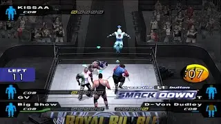 5 Hackers in One Royal Rumble?! Unbelievable Match! #smackdown #smackdownpain #ps2games #ps2