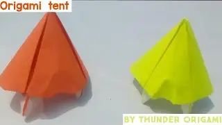 HOW TO MAKE AN ORIGAMI TENT ( DESIGNED BY ME)