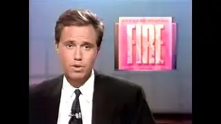 WFSB: Eyewitness News NightBEAT - Royal Typewriter Fire [7-12-1992]