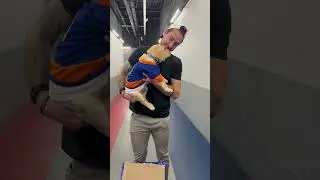 New York Islanders Introduce New Team Dog To The Team!