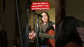 How we make a song PART 2: the recording process #shorts #music