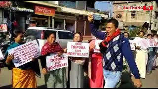 Northeast Assam  Hasteo Tabuk bo CAB Protest ni bagwi khorang tisamani Thaklaiya khu tabuk bo