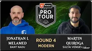 Quiroga vs Melamed | ROUND 4 | Sultai Vengevine vs Bant Nadu | MODERN | Pro Tour MH3 | Comment ITA